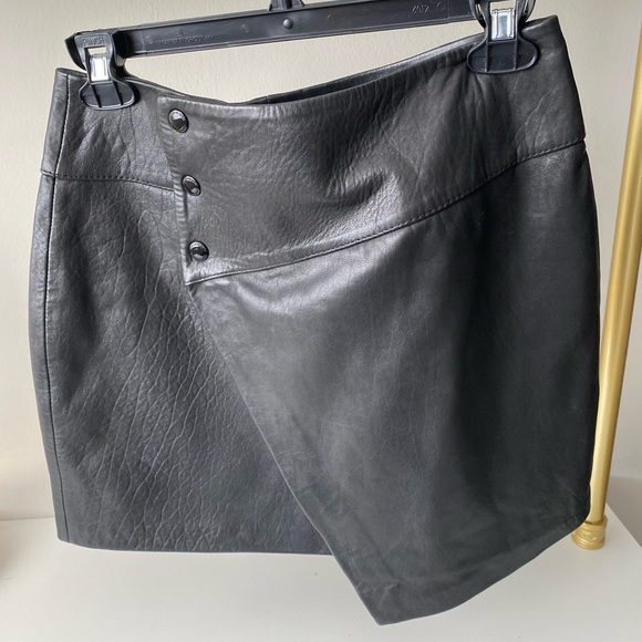 NEW - Zadig & Voltaire - Junko Biker Leather Skirt - size 36/small - Picture 4 of 6